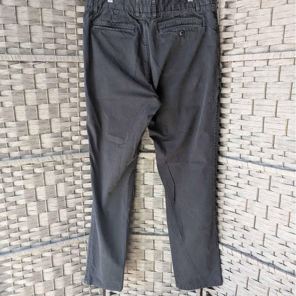 Everlane Slim Fit Chino Pants Charcoal Gray Cotton Twill‎ Mens 33x32 Minimalist